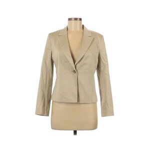 EUC Calvin Klein Size 6 Khaki Blazer Office Careerwear One Button